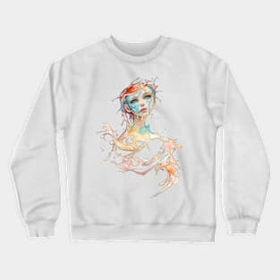 the girl who flows into my heart like water Crewneck Sweatshirt